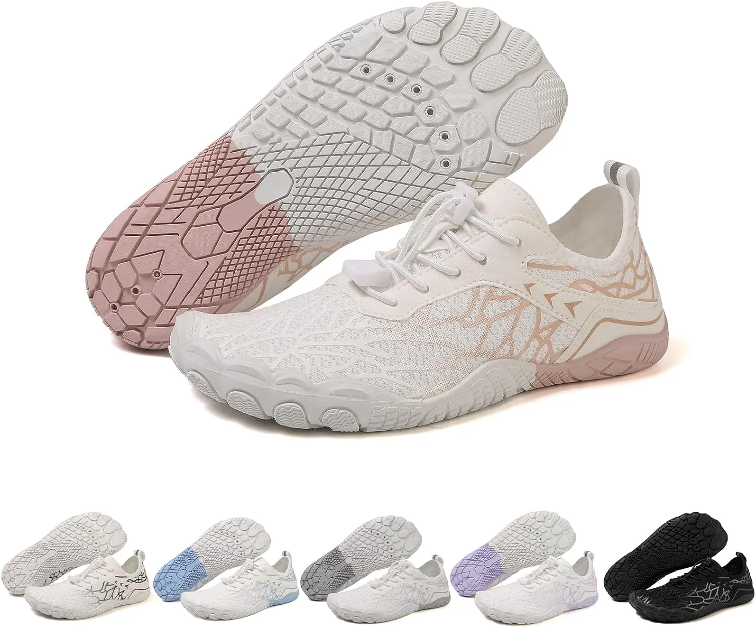Hike Barefoot Shoes Ultra Light Breathable Non-Slip Athletic Footwear Comfort Wide Width Running Shoes for Women Men All-Match Sneakers On Feet All Day