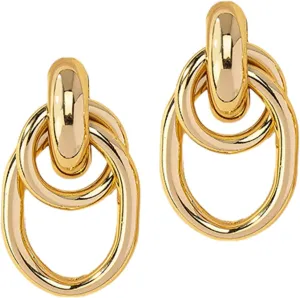 Hoop Earrings for Women Drop Earrings Geometric Minimalist Design Circle Earrings Fashion