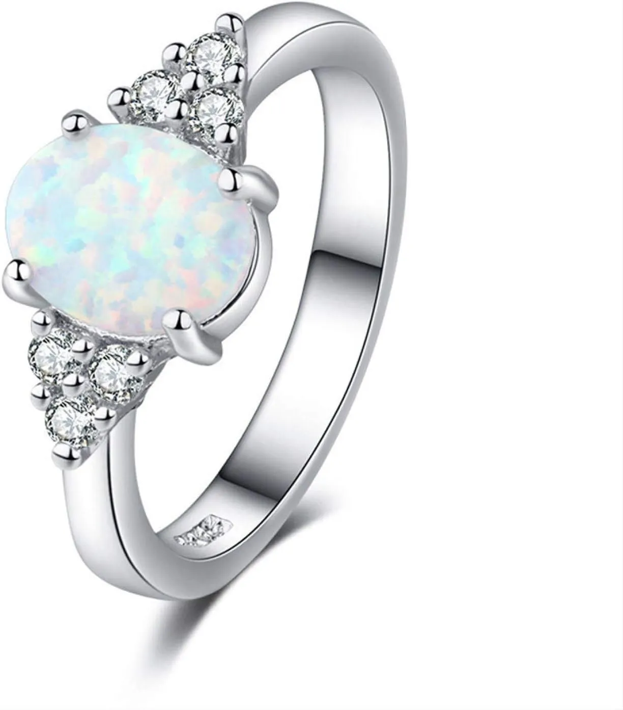 iLH Clearance Deals Rings,Silver Ring Womens Diamond Engagement Wedding Band Rings Jewelry Gift for Moms (T-04, 6)