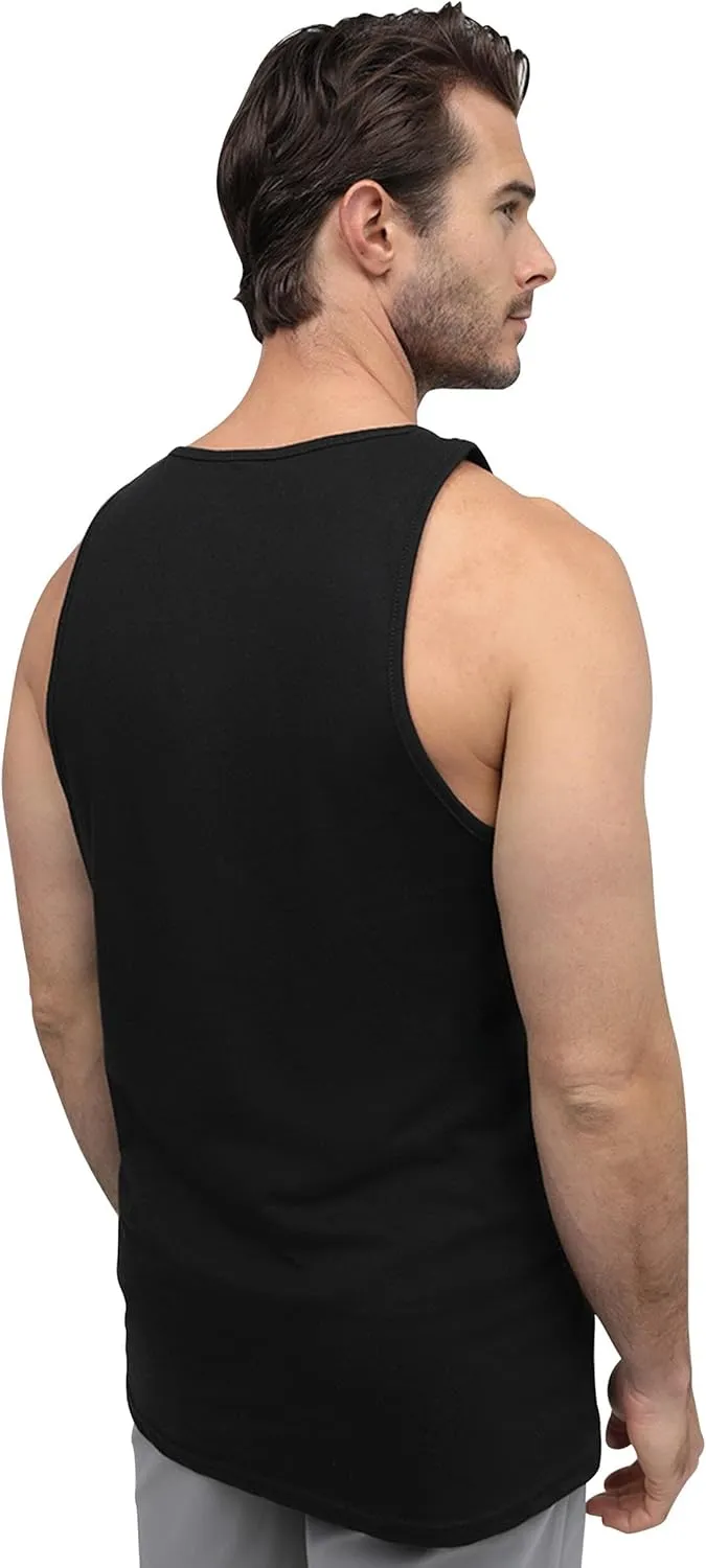 INTO THE AM Premium Basic Tank Tops for Men - Beach Workout Muscle Tanks S - 2XL