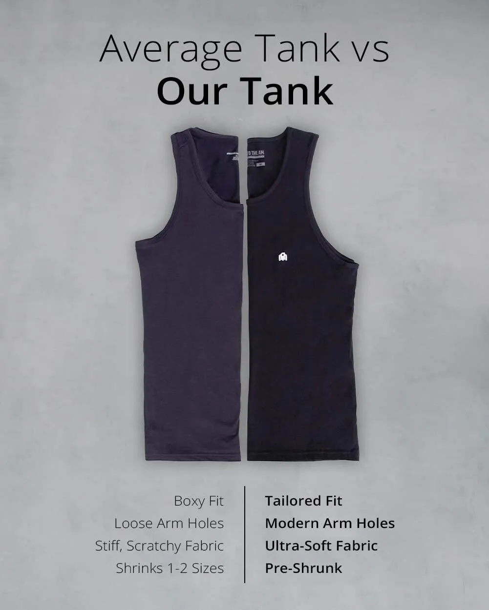 INTO THE AM Premium Basic Tank Tops for Men - Beach Workout Muscle Tanks S - 2XL