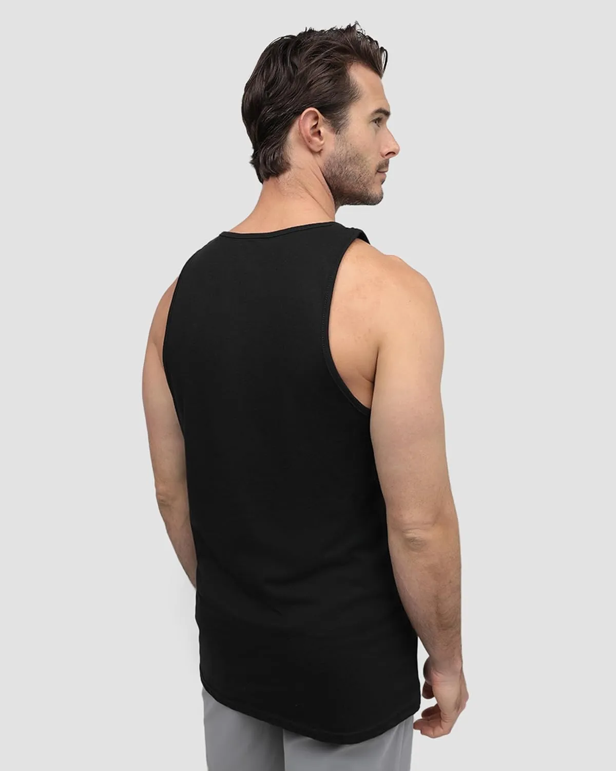 INTO THE AM Premium Basic Tank Tops for Men - Beach Workout Muscle Tanks S - 2XL