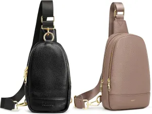 Kattee Leather Crossbody Sling & Fanny Packs for Women (3L & 4L) with RFID Protection