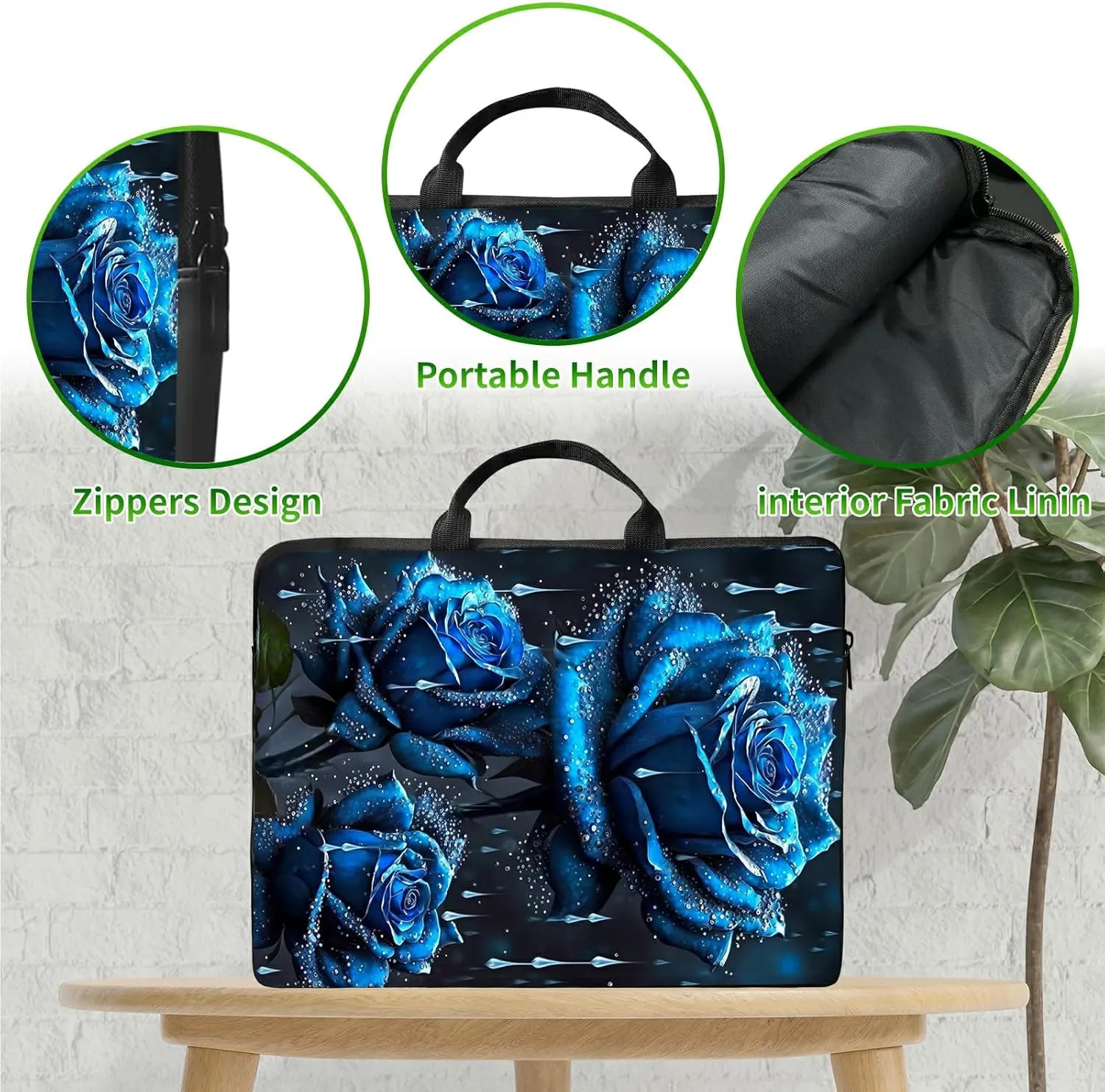 Laptop Shoulder Bag Sleeve Case for Women Men, Computer Handbag Suitable