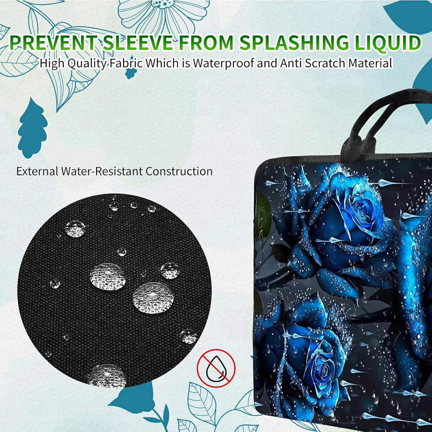 Laptop Shoulder Bag Sleeve Case for Women Men, Computer Handbag Suitable