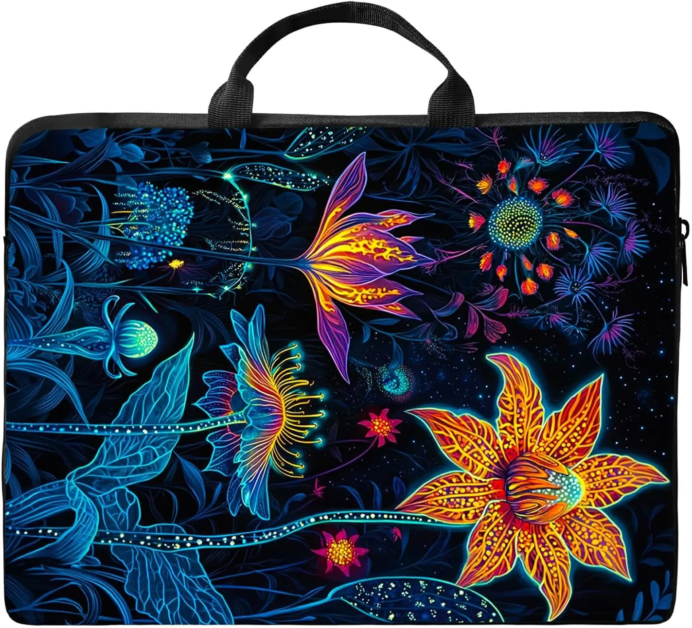 Laptop Shoulder Bag Sleeve Case, Large Capacity Waterproof PU Leather Computer Handbag Suitable for 9.6" 9.7" 10"