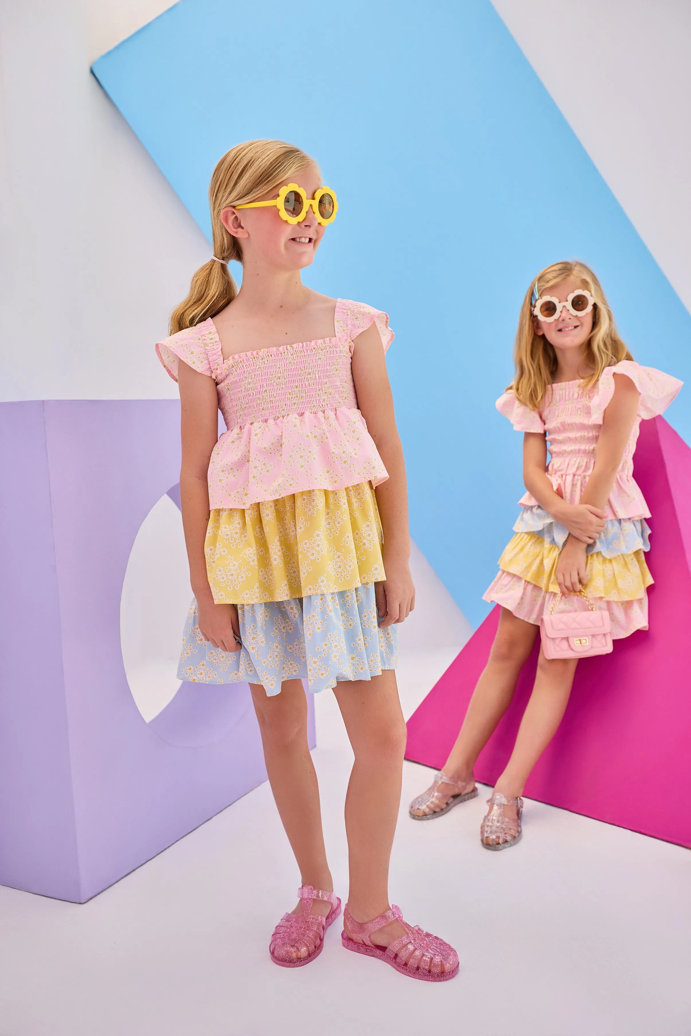 LeeLee Dress - Mixed Ditsy Floral