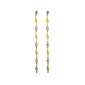 Lightning Bolt,Long Earrings,Long Chain Earrings,Chain Earrings,Gift for Her,Bolt Earrings,Dangle Earrings,Long,Lightning Earrings,Chain