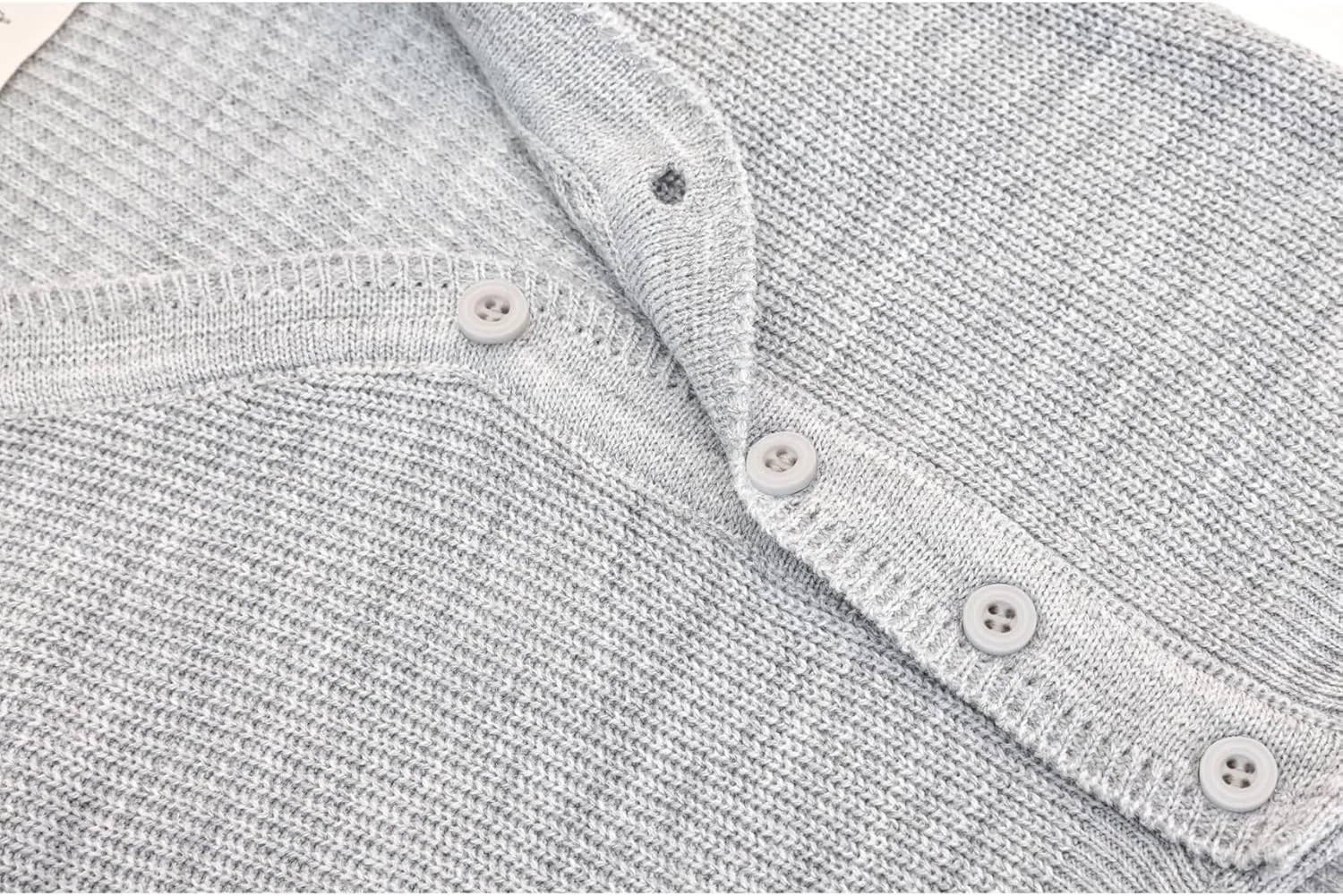 Lilax Baby Boys Basic Long Sleeve V-Neck Classic Knit Cardigan Sweater