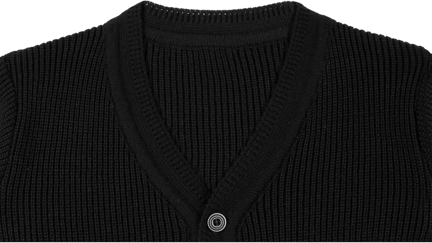 Lilax Baby Boys Basic Long Sleeve V-Neck Classic Knit Cardigan Sweater
