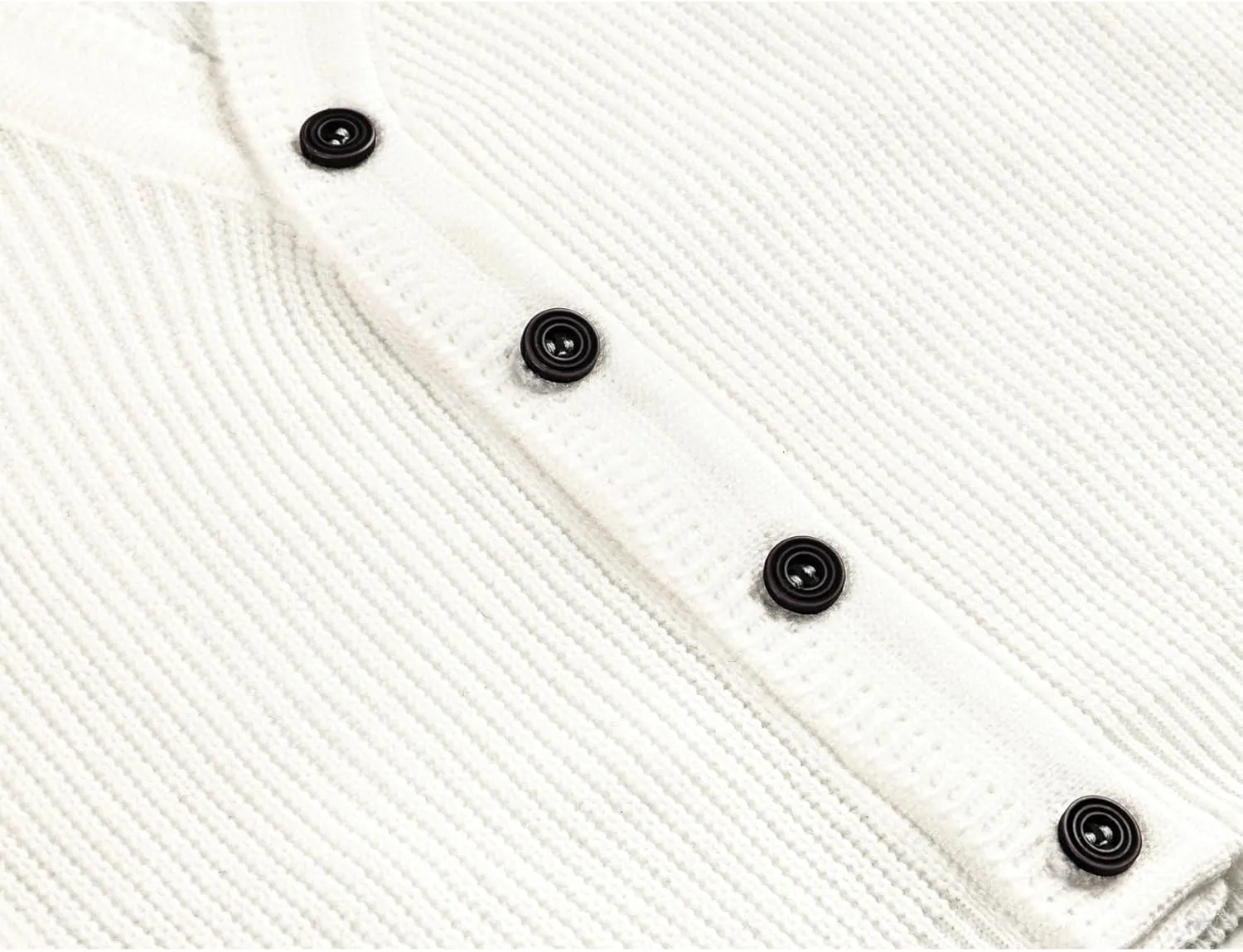 Lilax Baby Boys Basic Long Sleeve V-Neck Classic Knit Cardigan Sweater