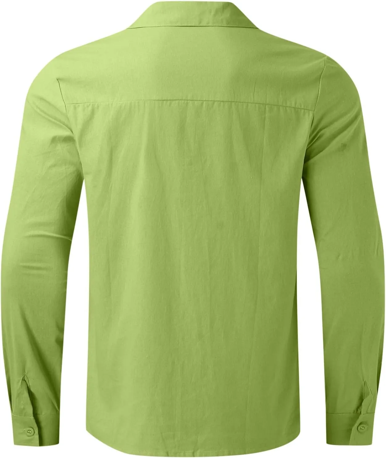 Linen Shirts for Men Big and Tall Long Sleeve Shirts Summer Beach Shirts Button Down Casual Shirts Loose Fit Top Shirts