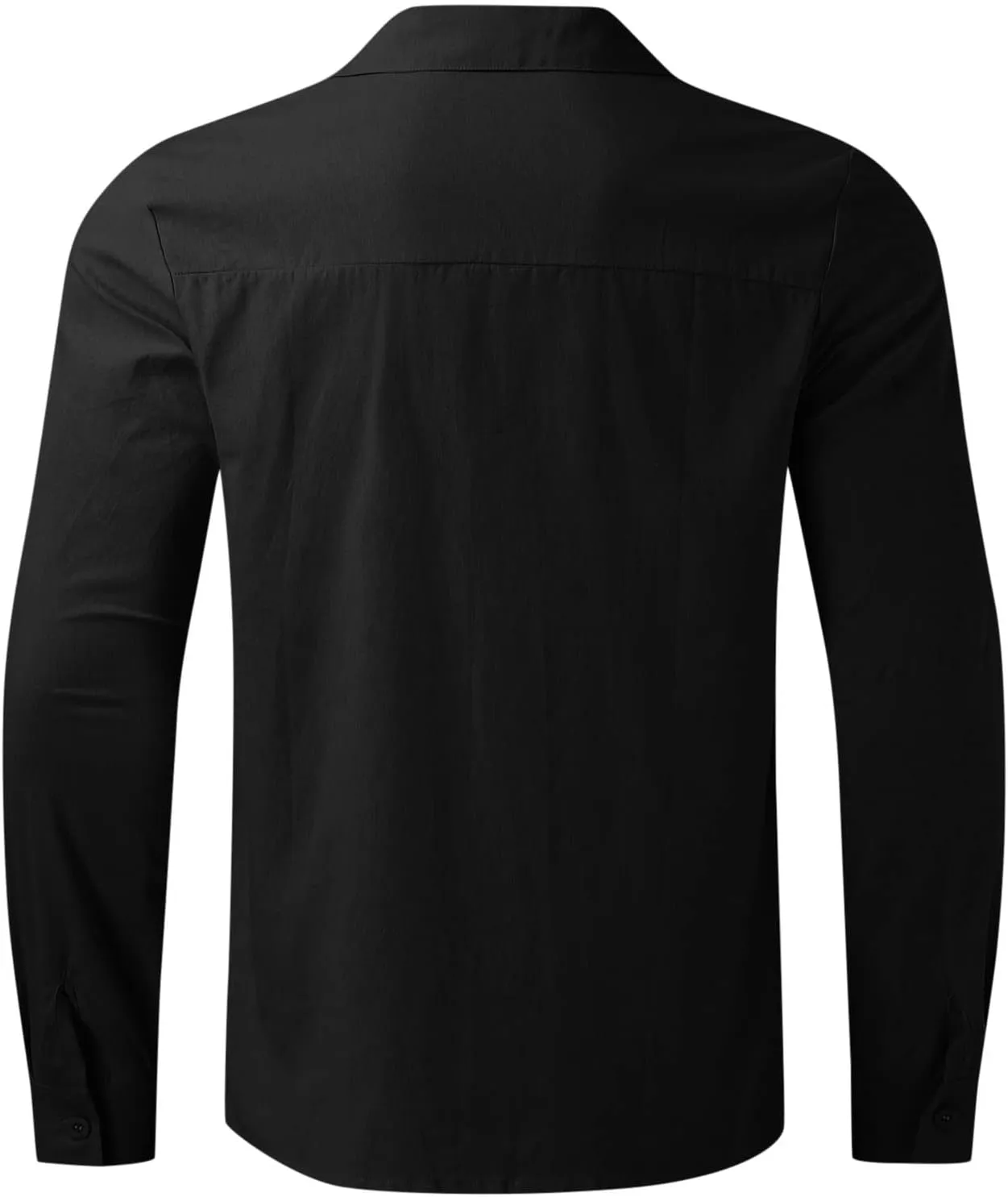 Linen Shirts for Men Big and Tall Long Sleeve Shirts Summer Beach Shirts Button Down Casual Shirts Loose Fit Top Shirts