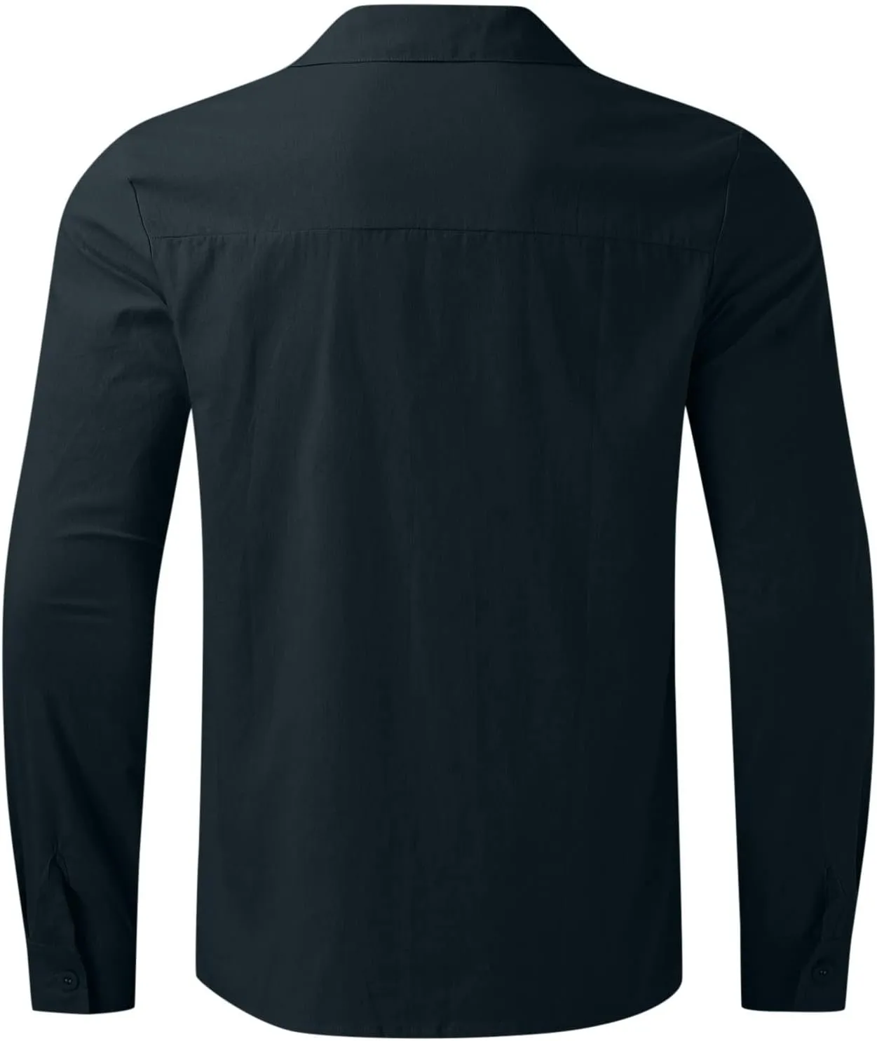 Linen Shirts for Men Big and Tall Long Sleeve Shirts Summer Beach Shirts Button Down Casual Shirts Loose Fit Top Shirts