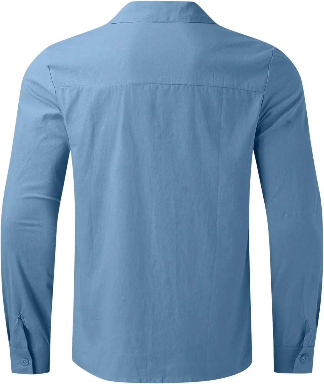 Linen Shirts for Men Big and Tall Long Sleeve Shirts Summer Beach Shirts Button Down Casual Shirts Loose Fit Top Shirts
