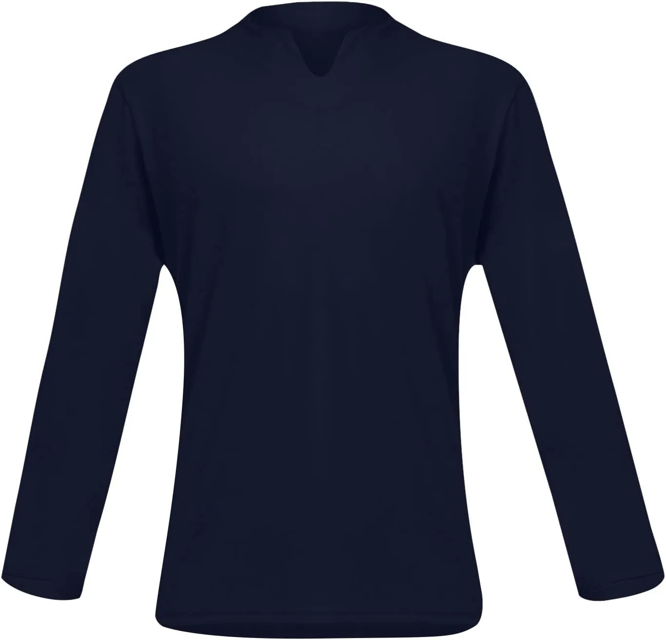 Long Sleeve Shirts for Men Plus Size V-Neck Shirts Oversized Solid Shirts Casual Stylish Loose Fit Fall Shirts