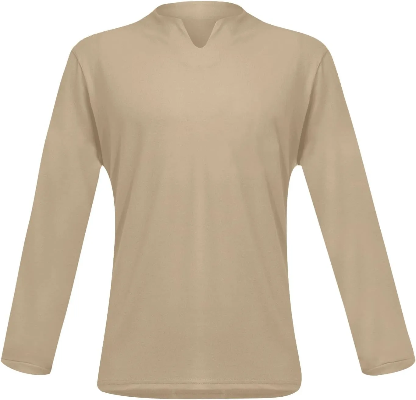 Long Sleeve Shirts for Men Plus Size V-Neck Shirts Oversized Solid Shirts Casual Stylish Loose Fit Fall Shirts