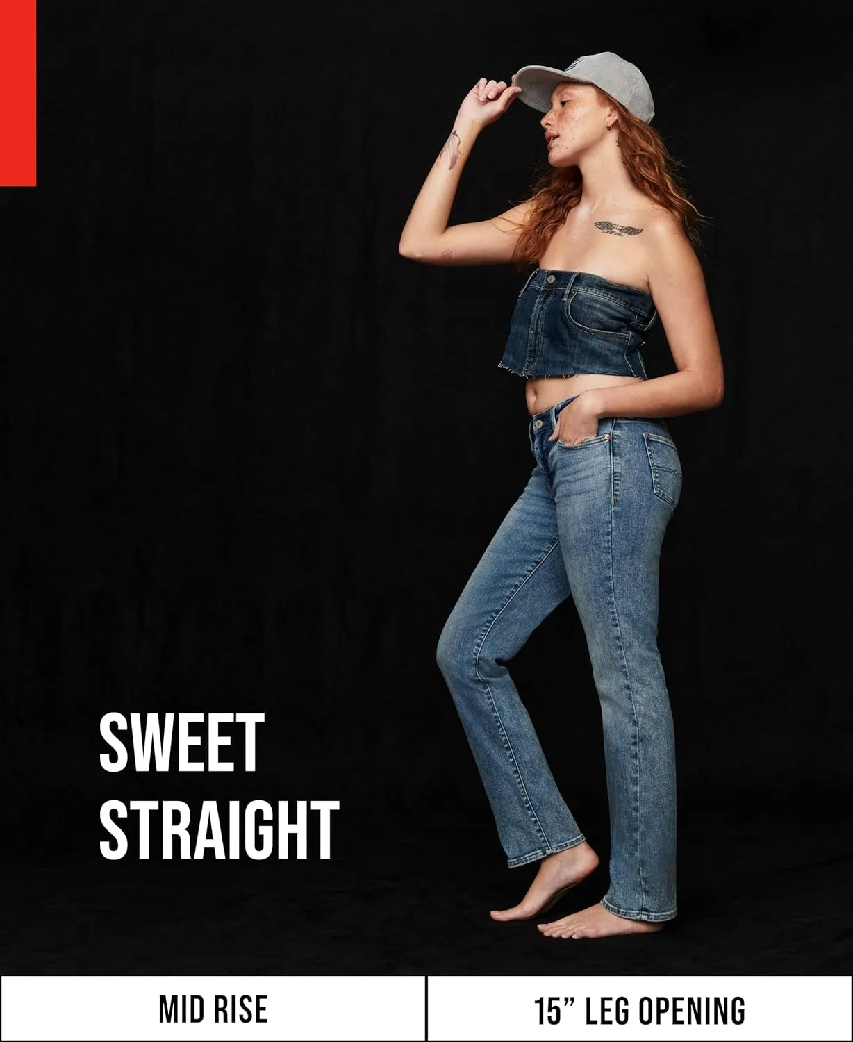 Lucky Brand Women's Mid Rise Sweet Straight Jeans