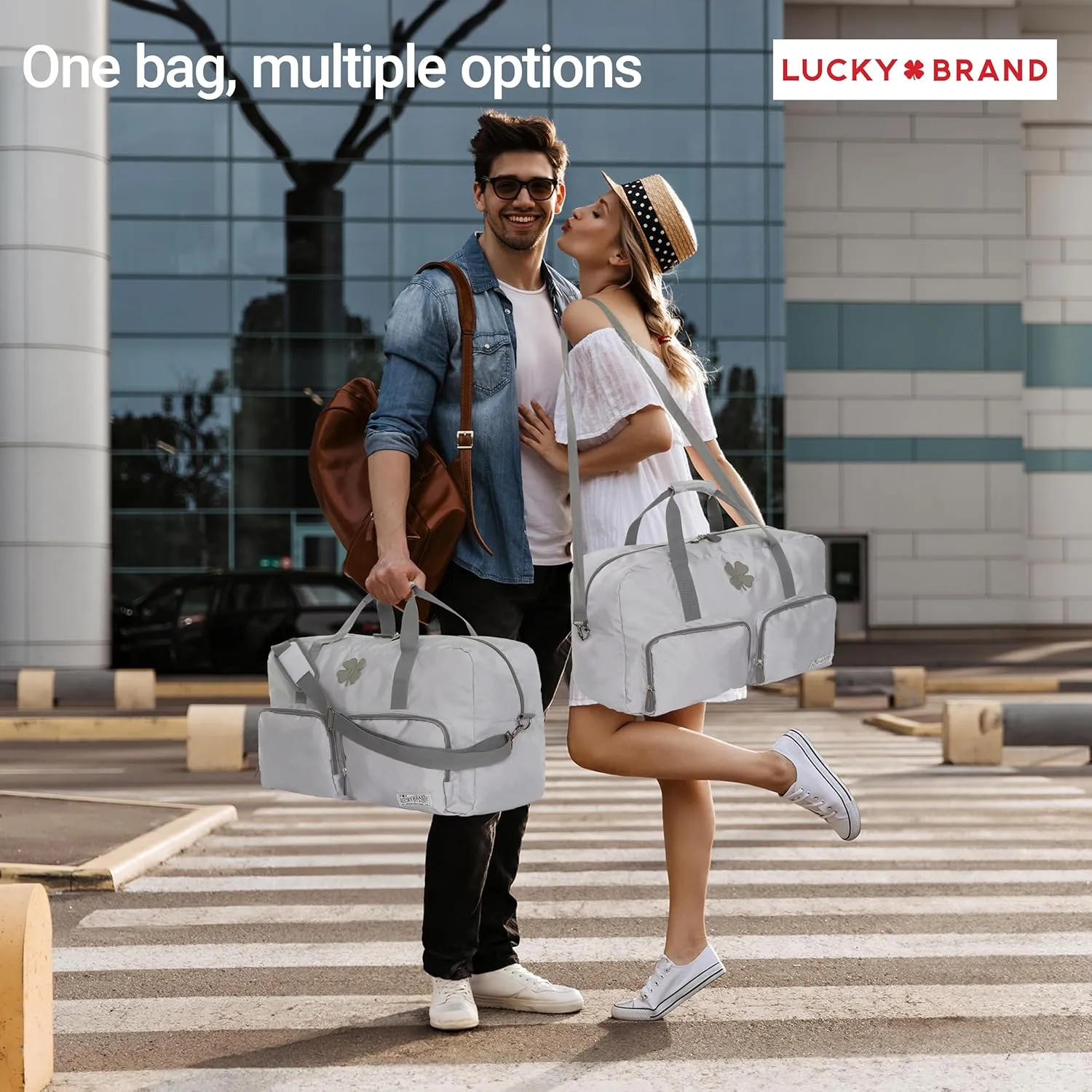 Lucky Travel Duffel Bags 65L, Gym Bag, Travel Bag & Large Duffle Bag for Men, Foldable Overnight Weekender Bags for Women & Men with Adjustable Shoulder Strap,