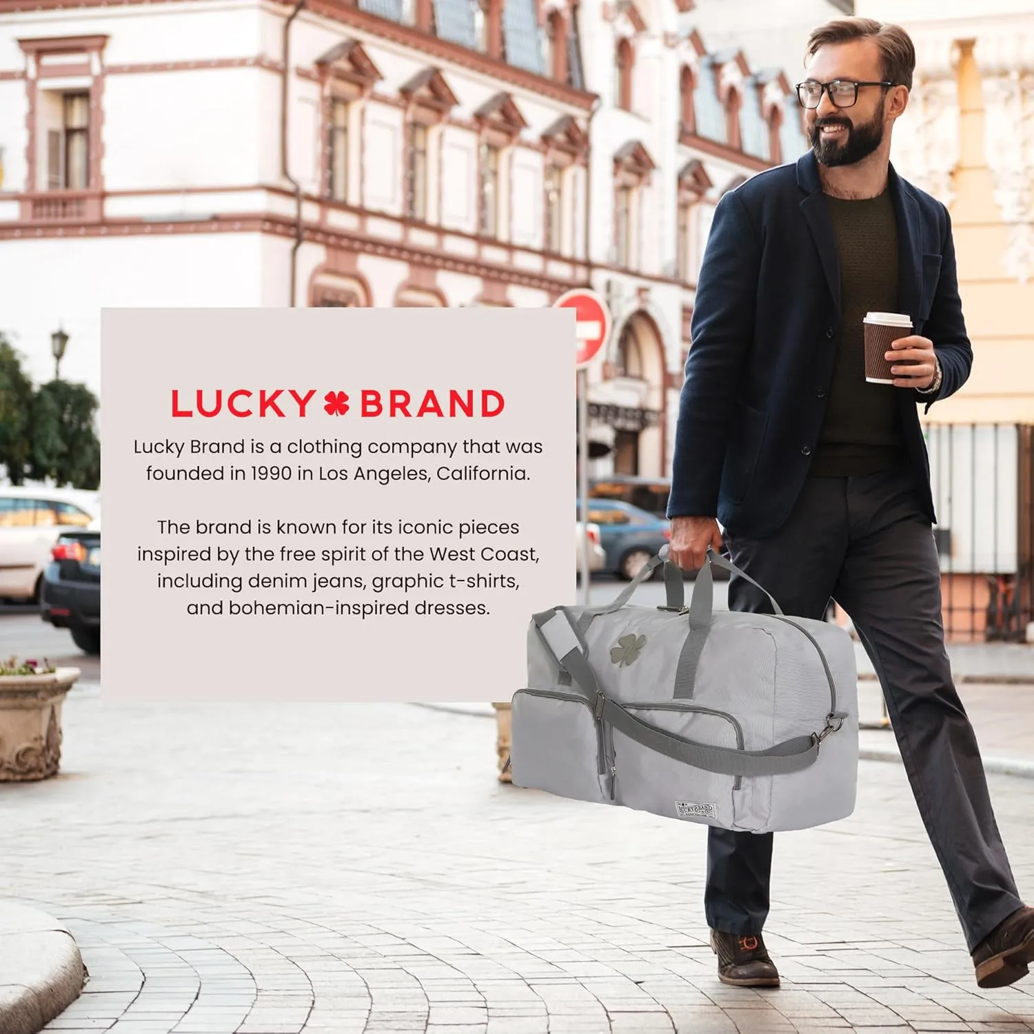 Lucky Travel Duffel Bags 65L, Gym Bag, Travel Bag & Large Duffle Bag for Men, Foldable Overnight Weekender Bags for Women & Men with Adjustable Shoulder Strap,