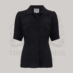 Lucy Blouse in Liquorice Black