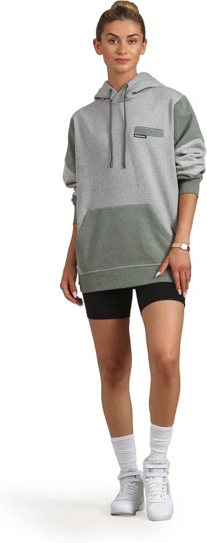 Members Only Women's Drew Colorblock Oversized Hooded Sweatshirt