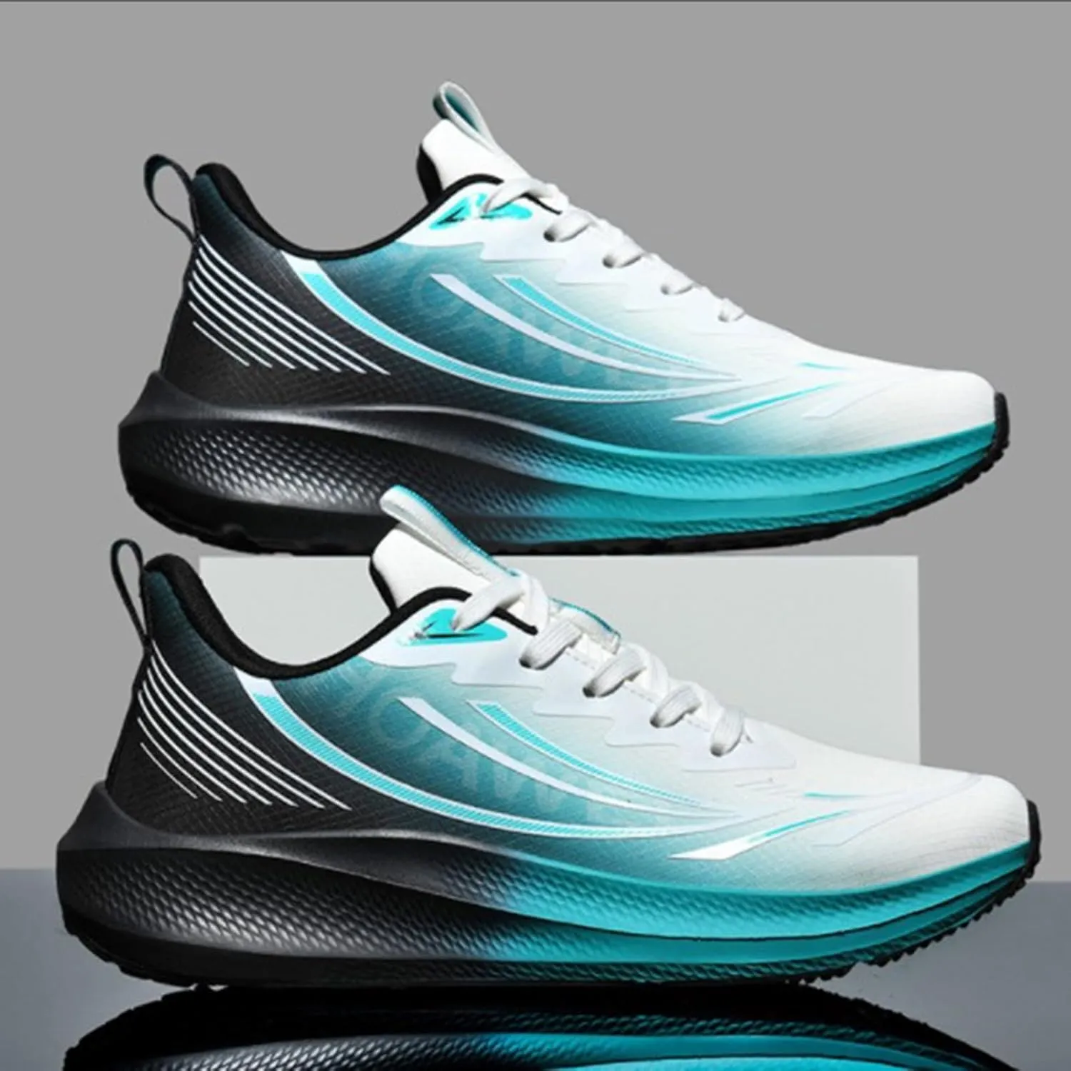 Men Sneakers Mesh Lightweight Walking Shoes for Women Lace Up Running Shoes Waterproof Padded Sneakers