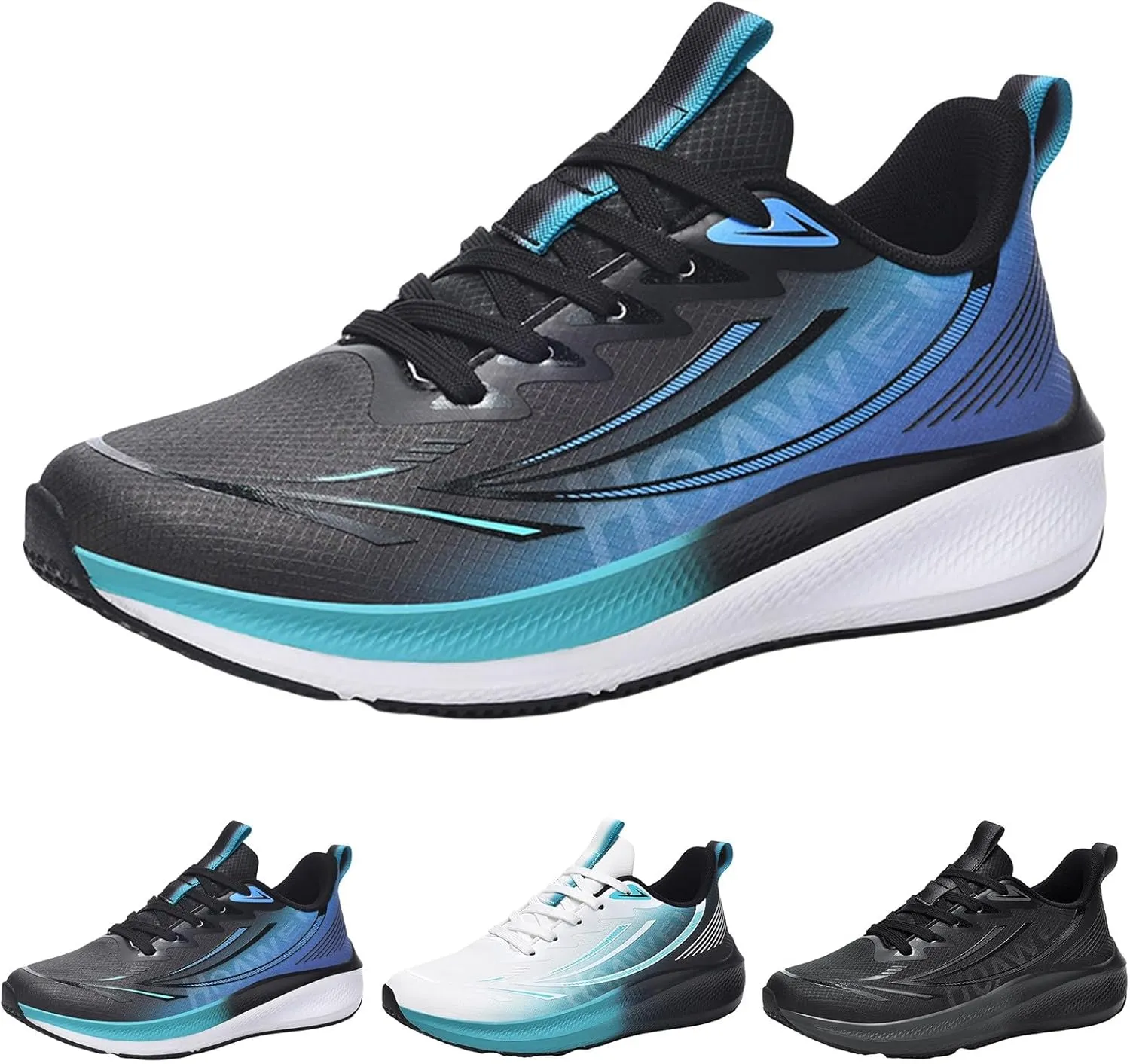 Men Sneakers Mesh Lightweight Walking Shoes for Women Lace Up Running Shoes Waterproof Padded Sneakers