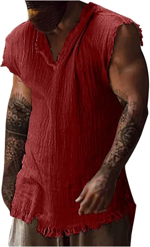Men Workout Tank Tops Retro V-Neck Gym Fitness Bodybuilding Stringer Muscle Cut Off Sleeveless Workout T Shirts Vests