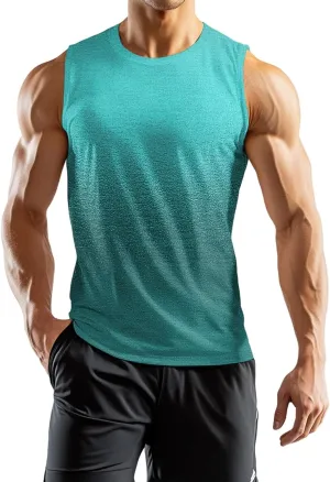 Mens Beach Tank Tops Summer Swim Graphic Sleeveless Shirts for Men Big and Tall Muscle Running Workout Gym