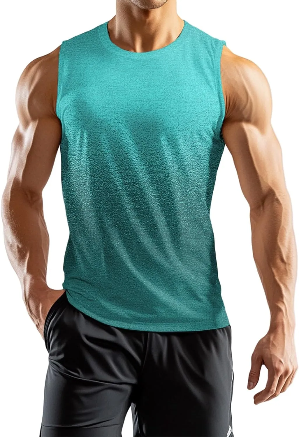 Mens Beach Tank Tops Summer Swim Graphic Sleeveless Shirts for Men Big and Tall Muscle Running Workout Gym