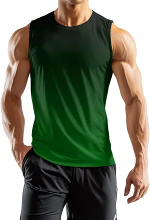Mens Beach Tank Tops Summer Swim Graphic Sleeveless Shirts for Men Big and Tall Muscle Running Workout Gym
