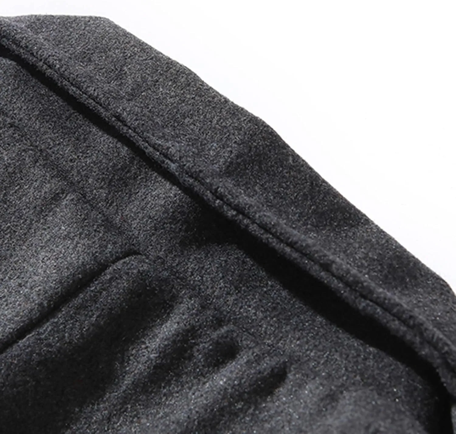 Mens Button Wool Blend Overcoat Jacket Lapel Solid Color Long Sleeve Warm Mid Length Coat Fashion Elegant Coat