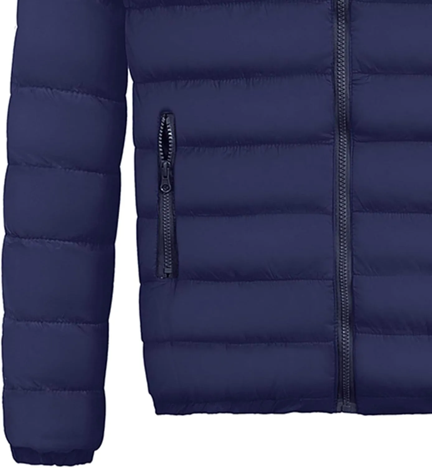 Men's Down Winter Coat Jacket Casual Windproof Zip Up Windbreaker Jackets Warm Padded Coats Big and Jackets, M-2XL