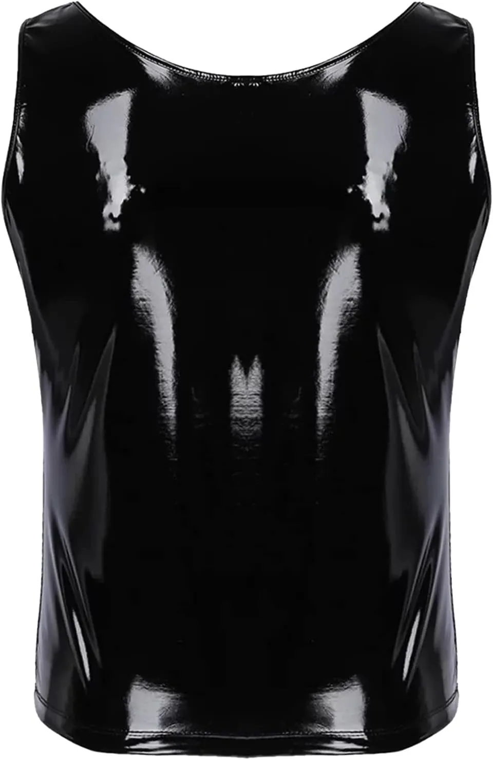 Men's Exotic Leather Coat Fashionable Sexy Vest Top for Casual Wear Stylish Outerwear