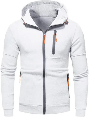 Mens Hoodies,Mens Men's Autumn Slim Casual Plaid Hooded Top Blouse Fashion Sweatshirts Hoodies for Men Fashion Hoodies