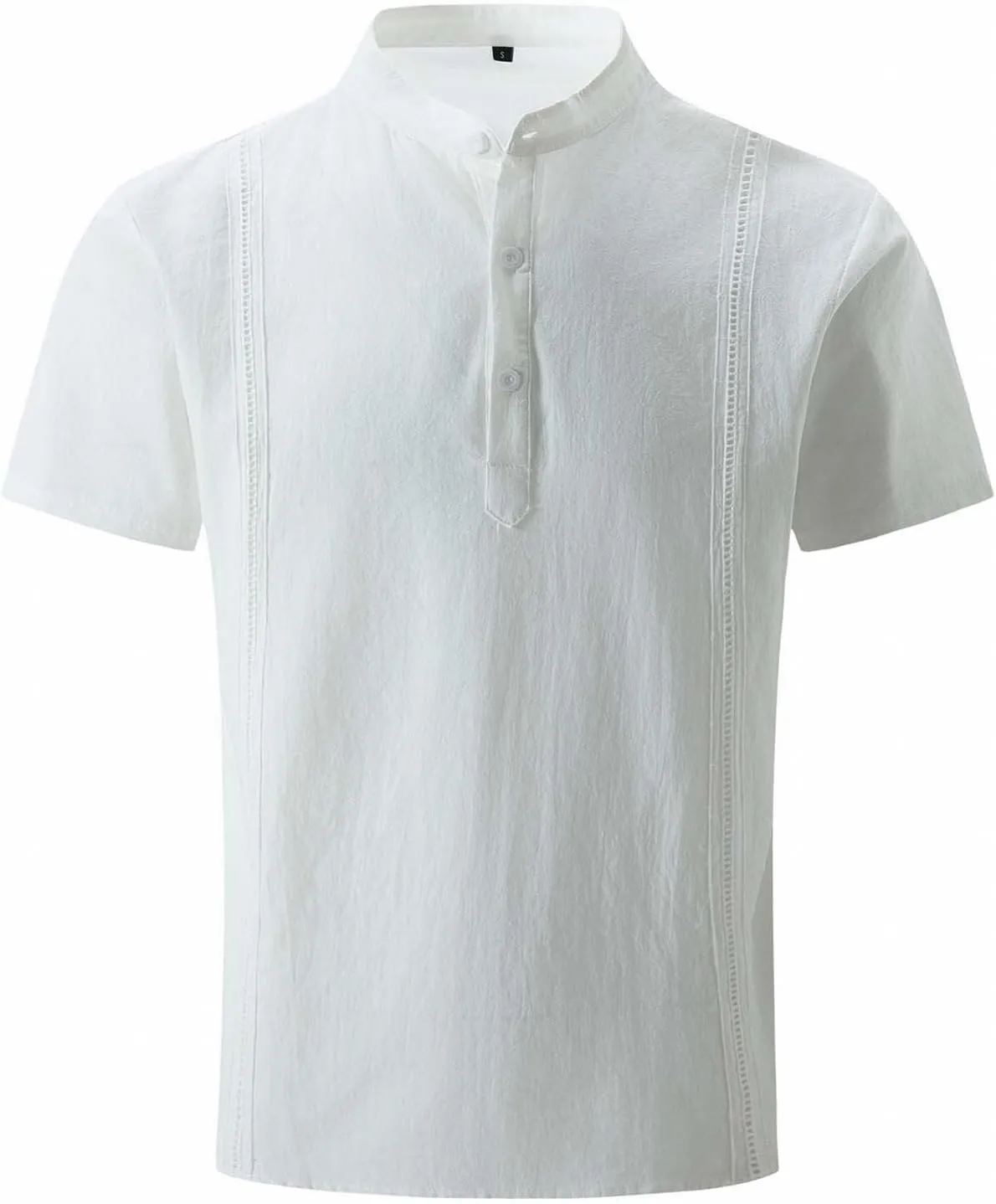 Mens Linen Shirts Formal Shirts for Men White T Shirts Mens Dress Shirts Long Sleeve Beach T Shirts for