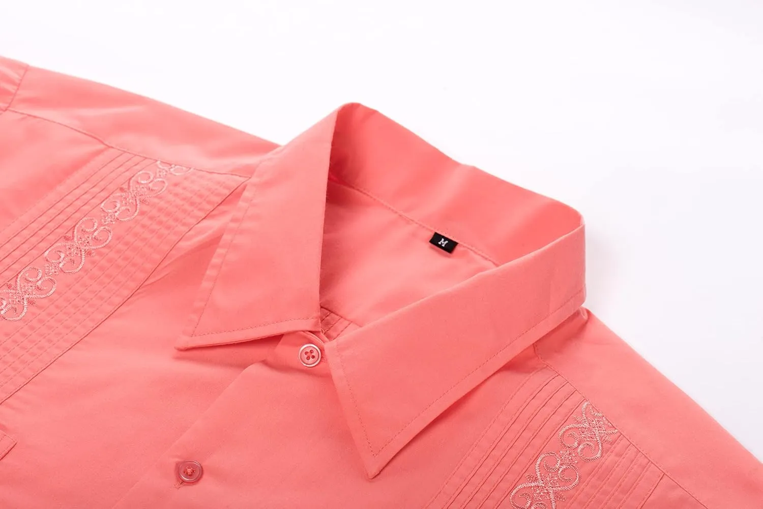 Men's Long Sleeve Guayabera Shirts Cuban Shirts