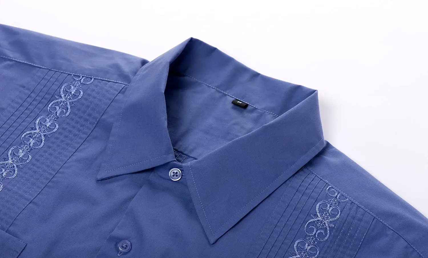 Men's Long Sleeve Guayabera Shirts Cuban Shirts
