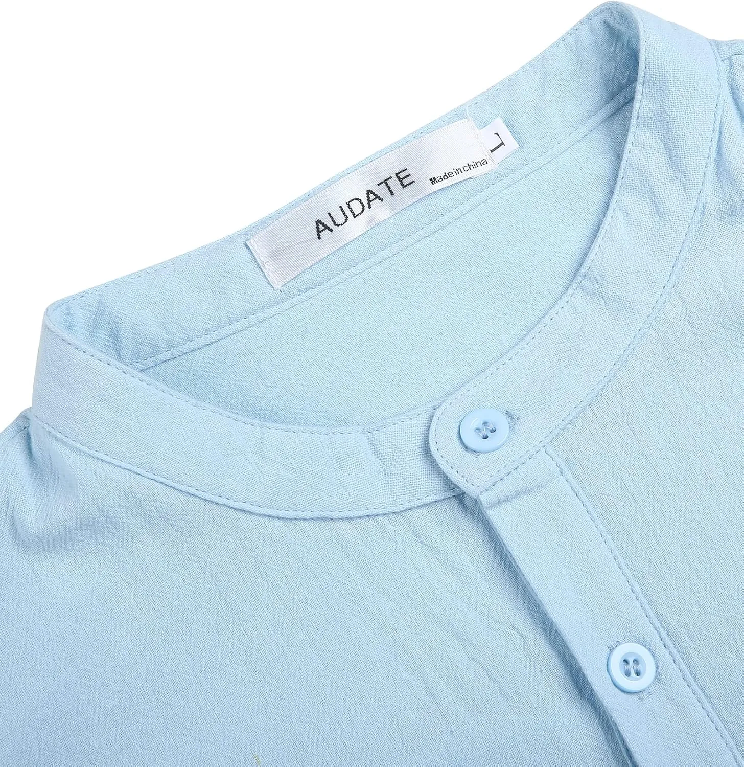 Mens Long Sleeve Shirts Casual Cotton Shirts Solid Beach Yoga Henley Shirts