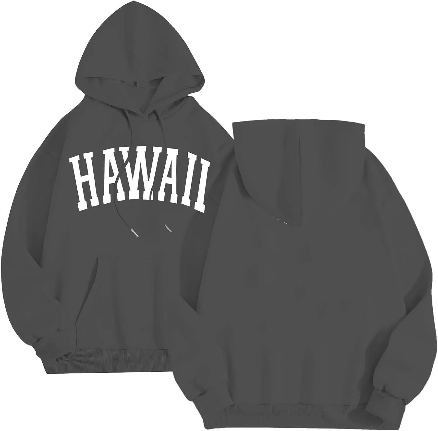 Mens Oversized Hoodie Casual Pullover Long Sleeve Hooded Sweatshirts Trendy Loose Fit Letter Print Hoodies for Men