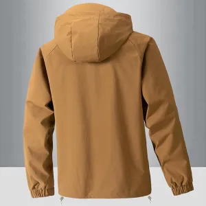 Men's Rain Jackets with Hood Waterproof Windproof Hooded Raincoats Outdoor Hiking Travel Windbreaker Jackets