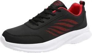 Mens Shoes Casual Leather Laace Up Solid Color Casual Fashion Simple Shoes Running Mens Sneaker Boots