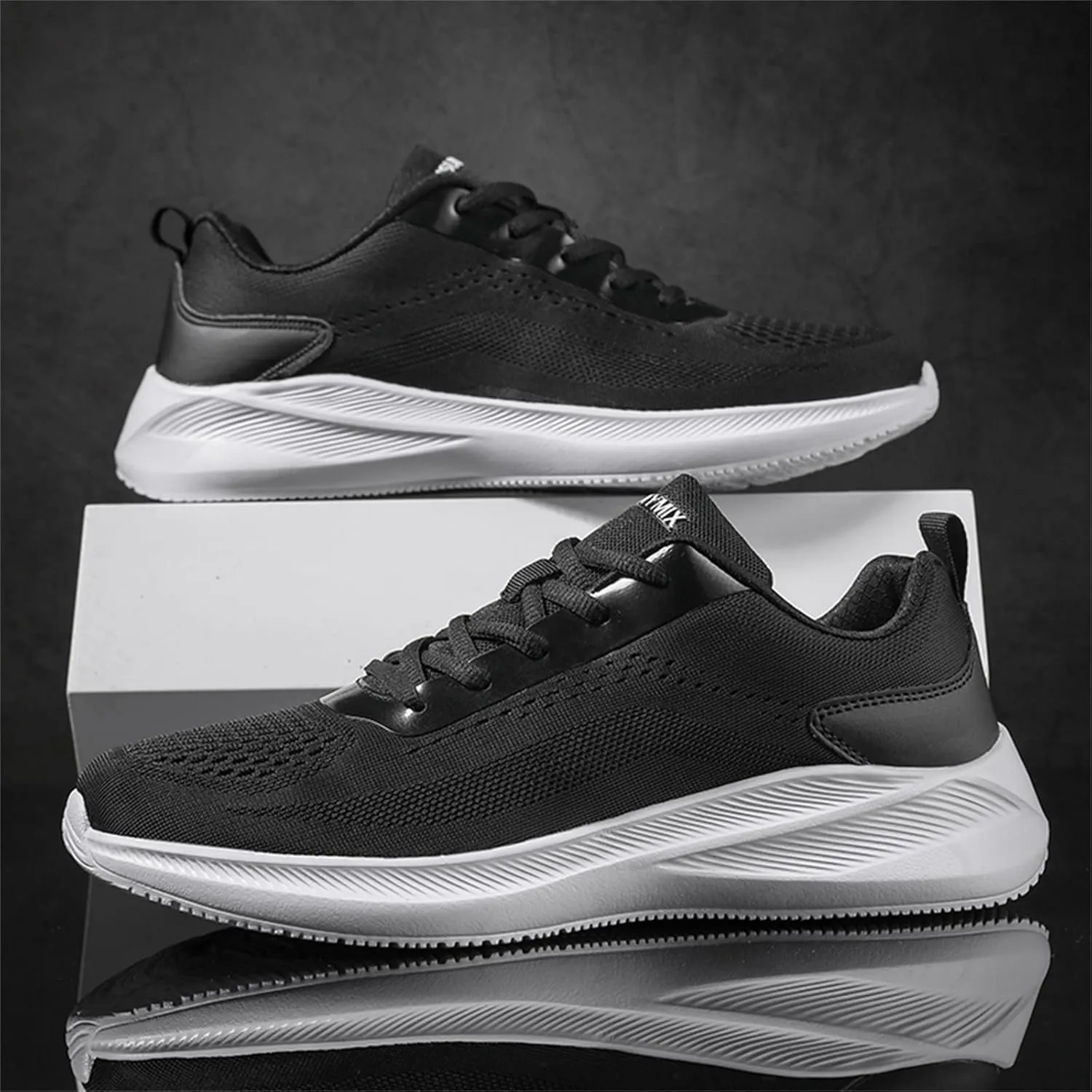 Men's Sneakers Blue Tennis Shoes for Men Mens Comfortable Casual Walking Tennis Shoes Weight Lifting Comfortable Light Weight Slip on Sports for Men Sneakers