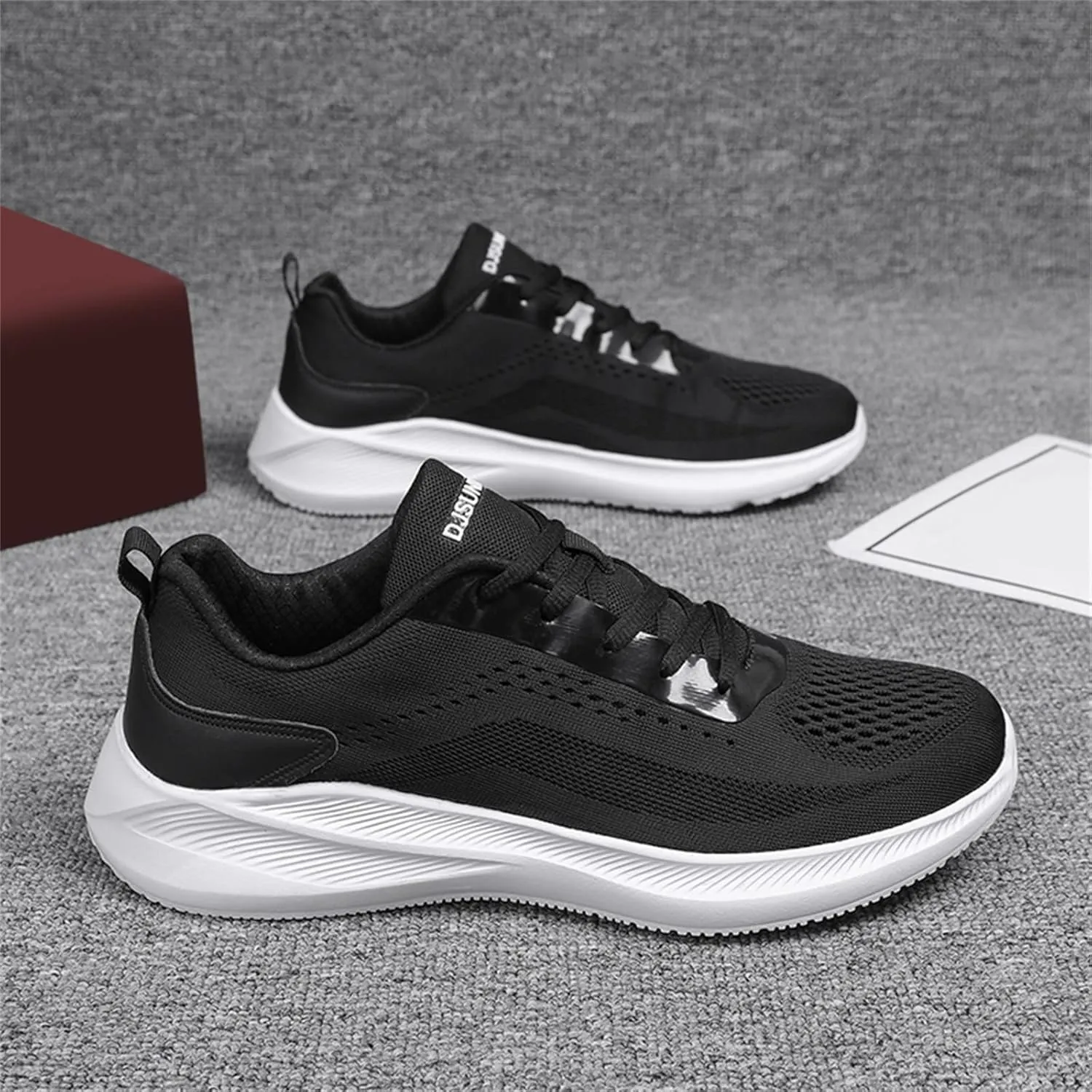 Men's Sneakers Blue Tennis Shoes for Men Mens Comfortable Casual Walking Tennis Shoes Weight Lifting Comfortable Light Weight Slip on Sports for Men Sneakers