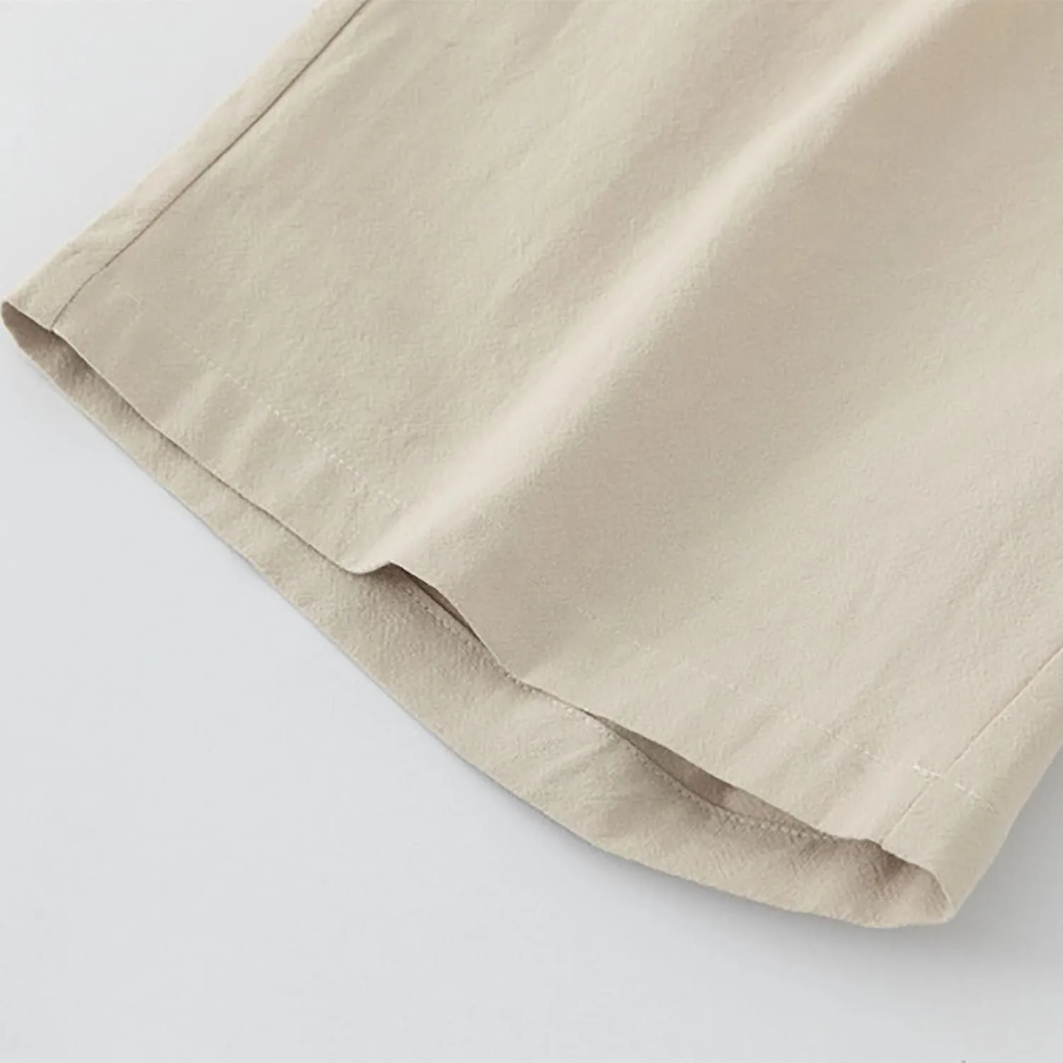 Mens Solid Shorts Basic Elastic Waist Drawstring Chino Shorts for Home or Outdoor Casual Use(Available in Plus Size)