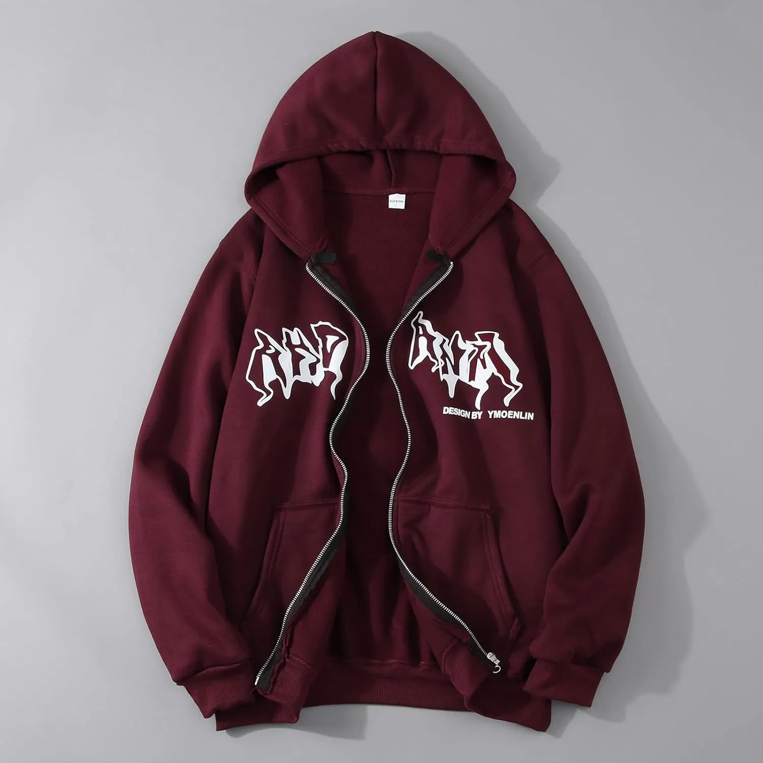 Mens Zip Up Hoodies Trendy Outwear with Pockets Hooded Sweatshirt Loose Fit Casual Fall Spring Warm Slim Fit Sweater Jacket