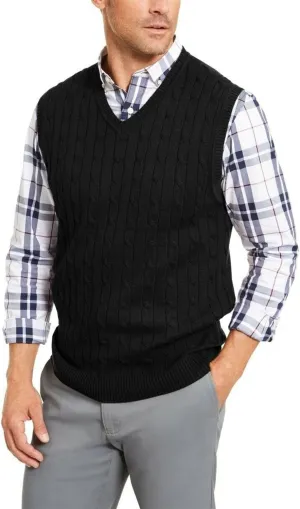 MNCEGEER Mens Knitwear Vest Sleeveless Casual V Neck Slim Fit Pullover Knitted Sweater