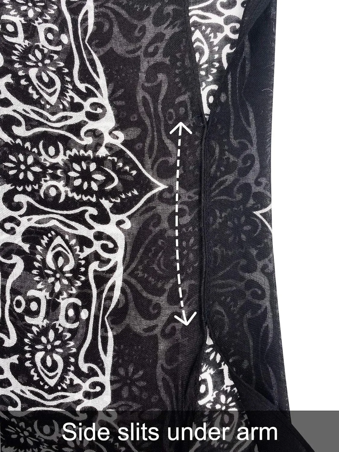Moss Rose Women's Beach Cover up Swimsuit Kimono with Bohemian Floral Print, Loose Casual Resort Wear