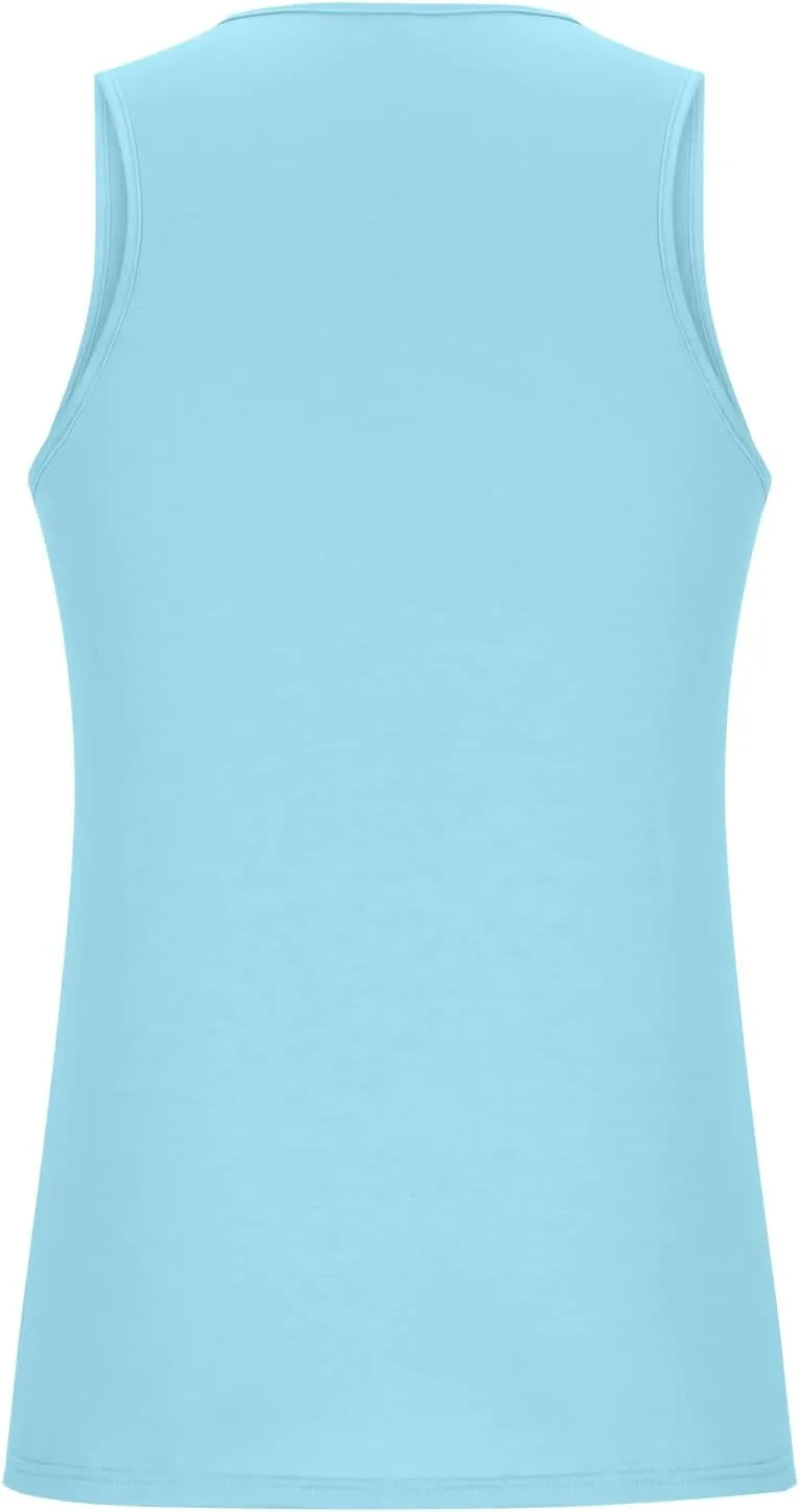Muscularfit Tank Tops for Men Sleeveless Crewneck Shirts Summer Casual Gradient Color Pullover Athletic Gym Workout Tee Tops